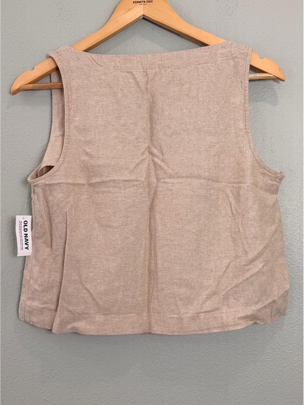 Old Navy Linen Blend Square Neck Crop Top - Women's Small NWT - Picture 3 of 6